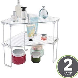 mDesign Corner Shelf - 2 PACK